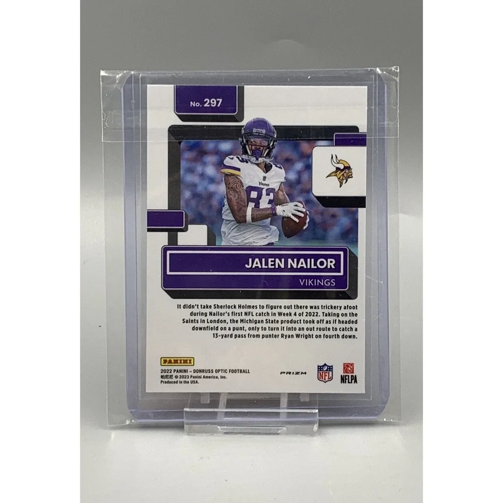 2022 Panini Donruss Optic Jalen Nailor RC‎ #297 Pink Holo Rated Rookie